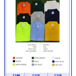 Dot Net Collar T-Shirt 160 GSM