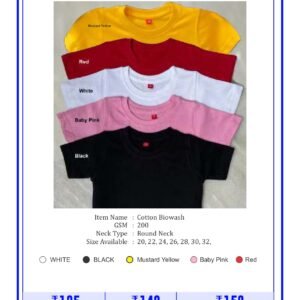 Kids Cotton Biowash 200 GSM